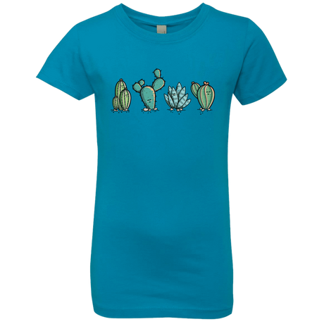 T-Shirts Turquoise / YXS Kawaii Cute Cactus Plants Girls Premium T-Shirt