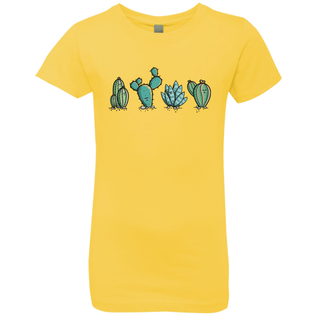 T-Shirts Vibrant Yellow / YXS Kawaii Cute Cactus Plants Girls Premium T-Shirt