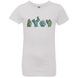 T-Shirts White / YXS Kawaii Cute Cactus Plants Girls Premium T-Shirt