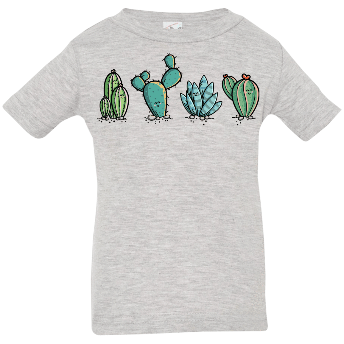 T-Shirts Heather Grey / 6 Months Kawaii Cute Cactus Plants Infant Premium T-Shirt