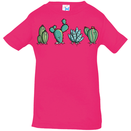 T-Shirts Hot Pink / 6 Months Kawaii Cute Cactus Plants Infant Premium T-Shirt