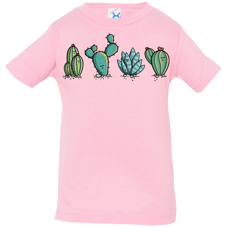 T-Shirts Pink / 6 Months Kawaii Cute Cactus Plants Infant Premium T-Shirt