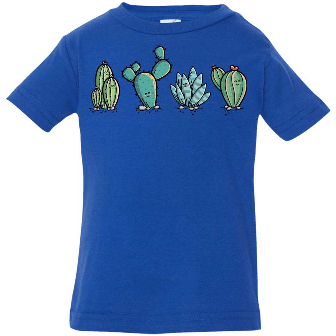 T-Shirts Royal / 6 Months Kawaii Cute Cactus Plants Infant Premium T-Shirt