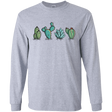 T-Shirts Sport Grey / S Kawaii Cute Cactus Plants Men's Long Sleeve T-Shirt