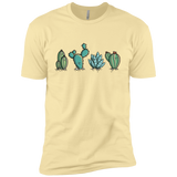 T-Shirts Banana Cream / X-Small Kawaii Cute Cactus Plants Men's Premium T-Shirt