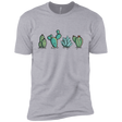 T-Shirts Heather Grey / X-Small Kawaii Cute Cactus Plants Men's Premium T-Shirt