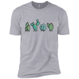 T-Shirts Heather Grey / X-Small Kawaii Cute Cactus Plants Men's Premium T-Shirt