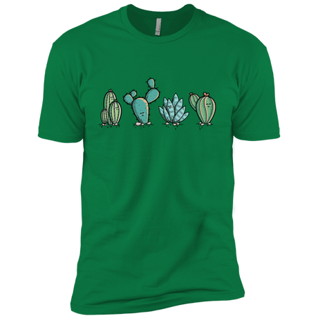 T-Shirts Kelly Green / X-Small Kawaii Cute Cactus Plants Men's Premium T-Shirt