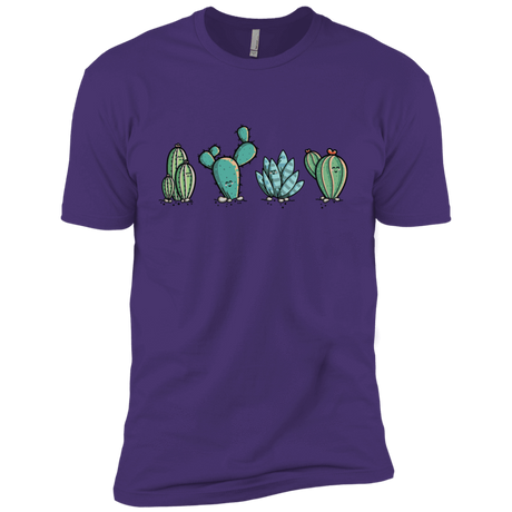 T-Shirts Purple Rush/ / X-Small Kawaii Cute Cactus Plants Men's Premium T-Shirt