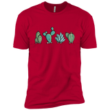 T-Shirts Red / X-Small Kawaii Cute Cactus Plants Men's Premium T-Shirt