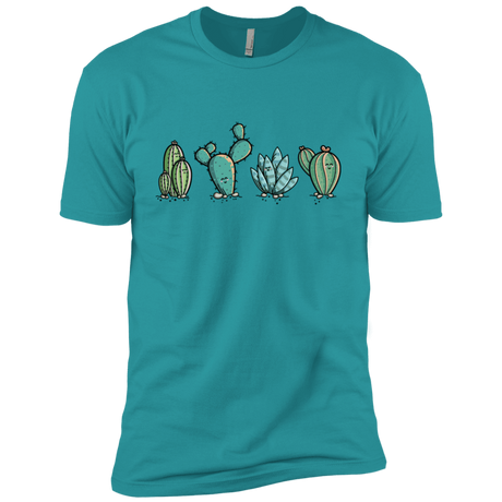 T-Shirts Tahiti Blue / X-Small Kawaii Cute Cactus Plants Men's Premium T-Shirt