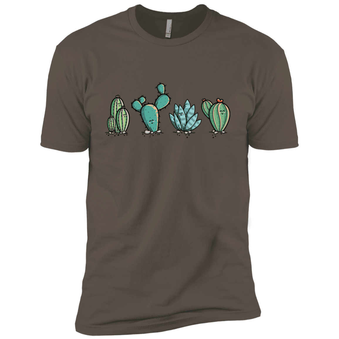 T-Shirts Warm Grey / X-Small Kawaii Cute Cactus Plants Men's Premium T-Shirt