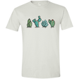 T-Shirts White / X-Small Kawaii Cute Cactus Plants Men's Semi-Fitted Softstyle