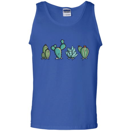 T-Shirts Royal / S Kawaii Cute Cactus Plants Men's Tank Top