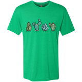 T-Shirts Envy / S Kawaii Cute Cactus Plants Men's Triblend T-Shirt