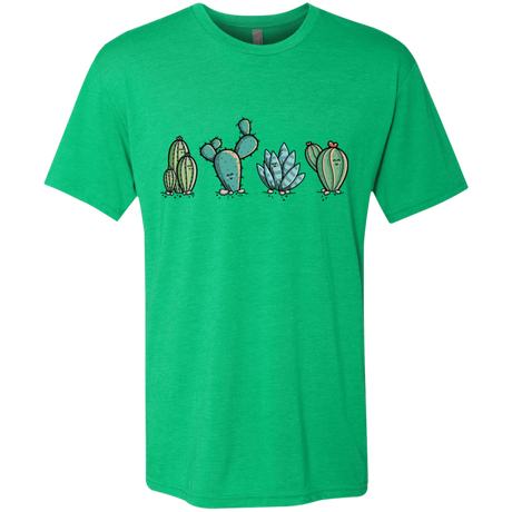 T-Shirts Envy / S Kawaii Cute Cactus Plants Men's Triblend T-Shirt