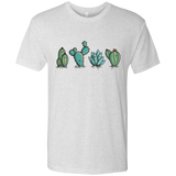 T-Shirts Heather White / S Kawaii Cute Cactus Plants Men's Triblend T-Shirt