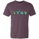 T-Shirts Vintage Purple / S Kawaii Cute Cactus Plants Men's Triblend T-Shirt