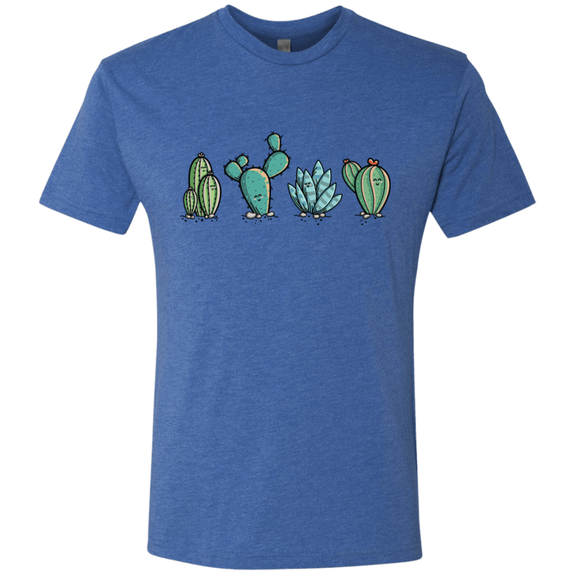 T-Shirts Vintage Royal / S Kawaii Cute Cactus Plants Men's Triblend T-Shirt