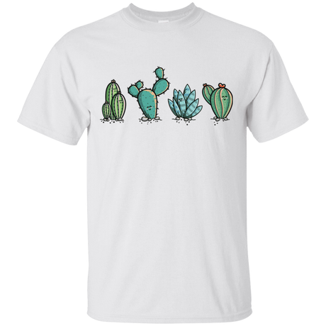 T-Shirts White / S Kawaii Cute Cactus Plants T-Shirt