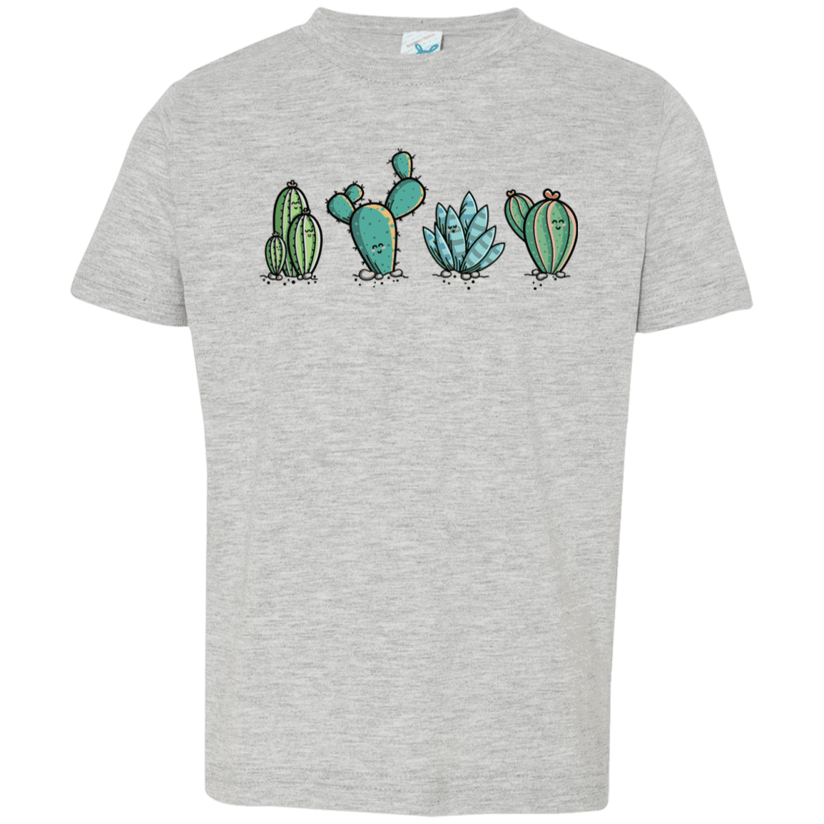 T-Shirts Heather Grey / 2T Kawaii Cute Cactus Plants Toddler Premium T-Shirt