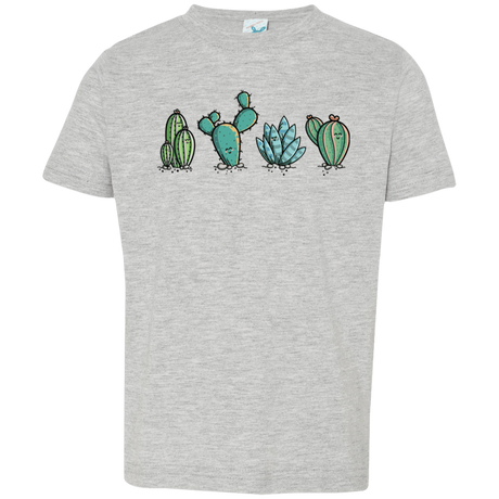 T-Shirts Heather Grey / 2T Kawaii Cute Cactus Plants Toddler Premium T-Shirt