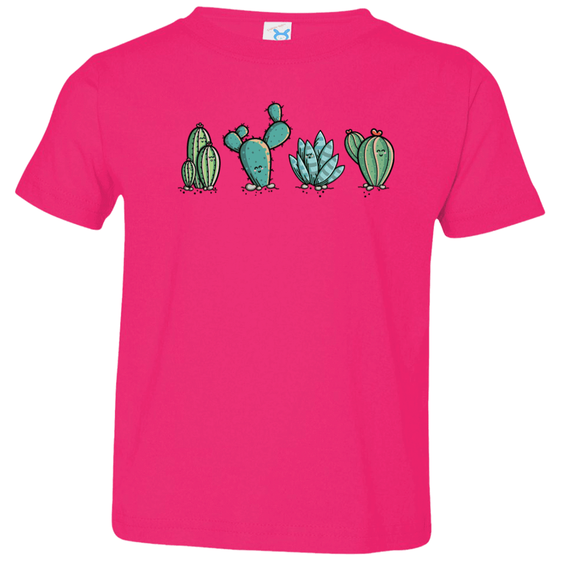 T-Shirts Hot Pink / 2T Kawaii Cute Cactus Plants Toddler Premium T-Shirt