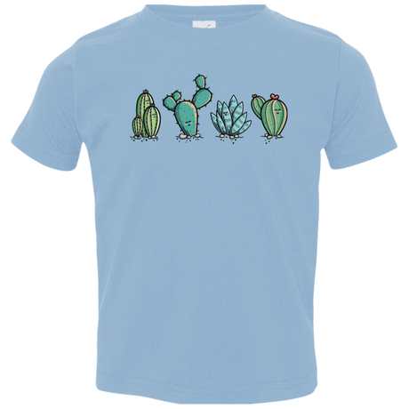 T-Shirts Light Blue / 2T Kawaii Cute Cactus Plants Toddler Premium T-Shirt