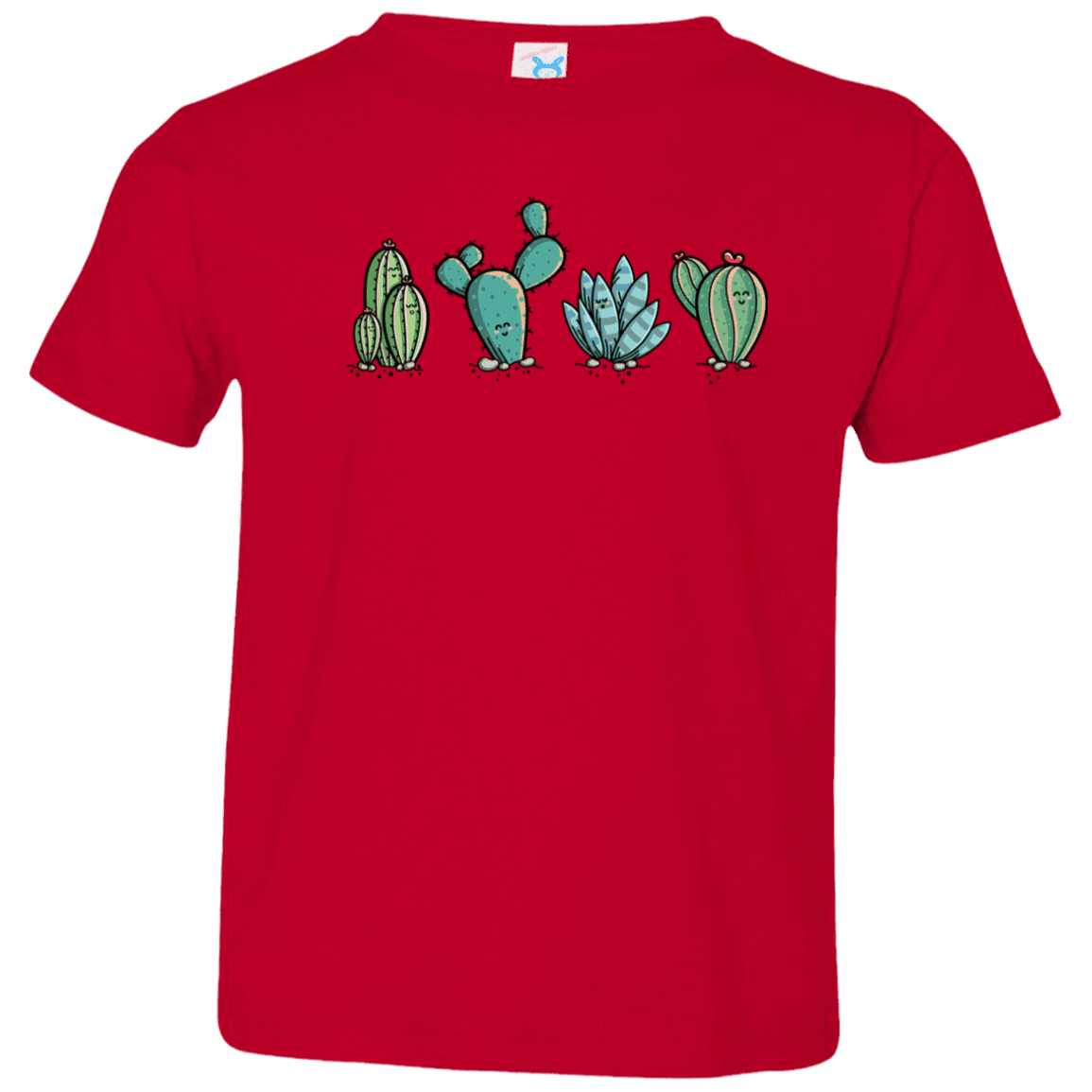 T-Shirts Red / 2T Kawaii Cute Cactus Plants Toddler Premium T-Shirt