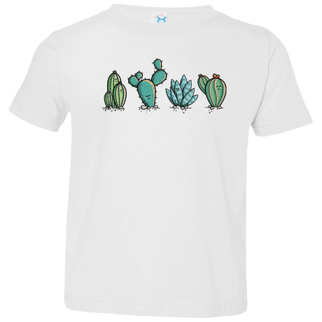 T-Shirts White / 2T Kawaii Cute Cactus Plants Toddler Premium T-Shirt
