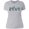 T-Shirts Heather Grey / X-Small Kawaii Cute Cactus Plants Women's Premium T-Shirt