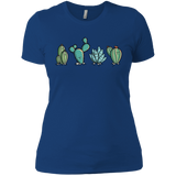 T-Shirts Royal / X-Small Kawaii Cute Cactus Plants Women's Premium T-Shirt