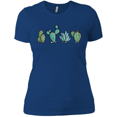 T-Shirts Royal / X-Small Kawaii Cute Cactus Plants Women's Premium T-Shirt
