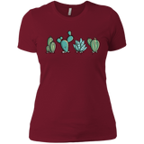 T-Shirts Scarlet / S Kawaii Cute Cactus Plants Women's Premium T-Shirt