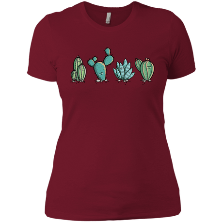 T-Shirts Scarlet / S Kawaii Cute Cactus Plants Women's Premium T-Shirt