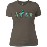 T-Shirts Warm Grey / X-Small Kawaii Cute Cactus Plants Women's Premium T-Shirt