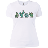 T-Shirts White / X-Small Kawaii Cute Cactus Plants Women's Premium T-Shirt