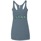 T-Shirts Indigo / X-Small Kawaii Cute Cactus Plants Women's Triblend Racerback Tank