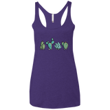 T-Shirts Purple Rush / X-Small Kawaii Cute Cactus Plants Women's Triblend Racerback Tank