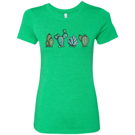 T-Shirts Envy / S Kawaii Cute Cactus Plants Women's Triblend T-Shirt