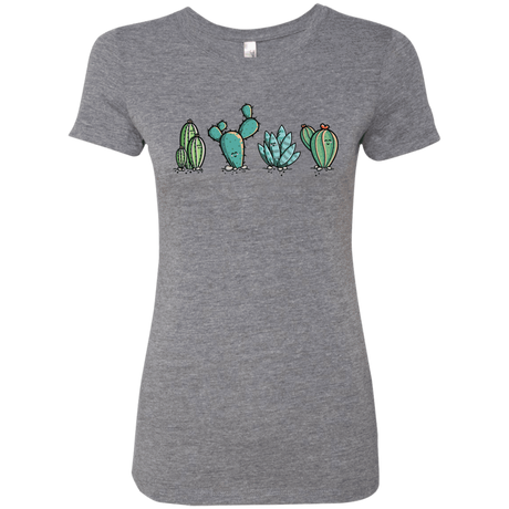 T-Shirts Premium Heather / S Kawaii Cute Cactus Plants Women's Triblend T-Shirt