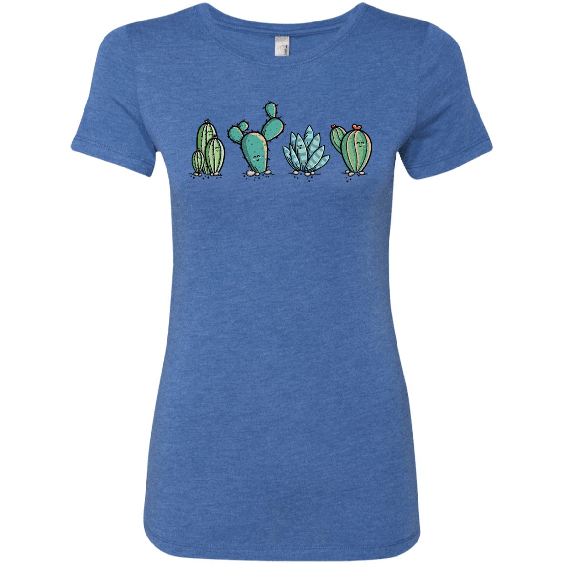 T-Shirts Vintage Royal / S Kawaii Cute Cactus Plants Women's Triblend T-Shirt