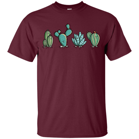 T-Shirts Maroon / YXS Kawaii Cute Cactus Plants Youth T-Shirt