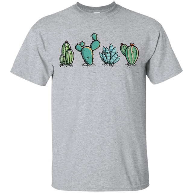 T-Shirts Sport Grey / YXS Kawaii Cute Cactus Plants Youth T-Shirt