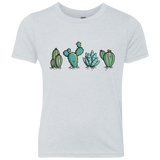 T-Shirts Heather White / YXS Kawaii Cute Cactus Plants Youth Triblend T-Shirt