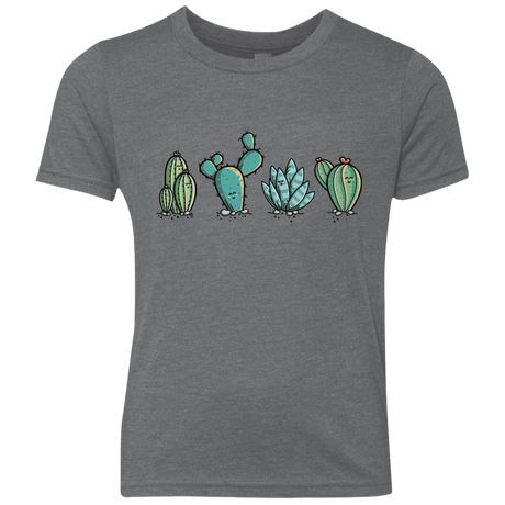 T-Shirts Premium Heather / YXS Kawaii Cute Cactus Plants Youth Triblend T-Shirt