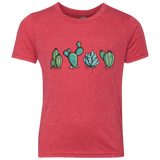 T-Shirts Vintage Red / YXS Kawaii Cute Cactus Plants Youth Triblend T-Shirt
