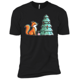 T-Shirts Black / YXS Kawaii Cute Christmas Fox Boys Premium T-Shirt