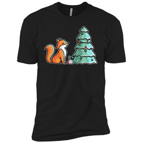 T-Shirts Black / YXS Kawaii Cute Christmas Fox Boys Premium T-Shirt