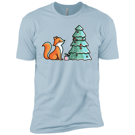 T-Shirts Light Blue / YXS Kawaii Cute Christmas Fox Boys Premium T-Shirt